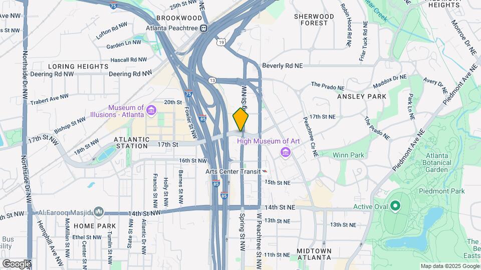 390 17th St NW Map and Location Details