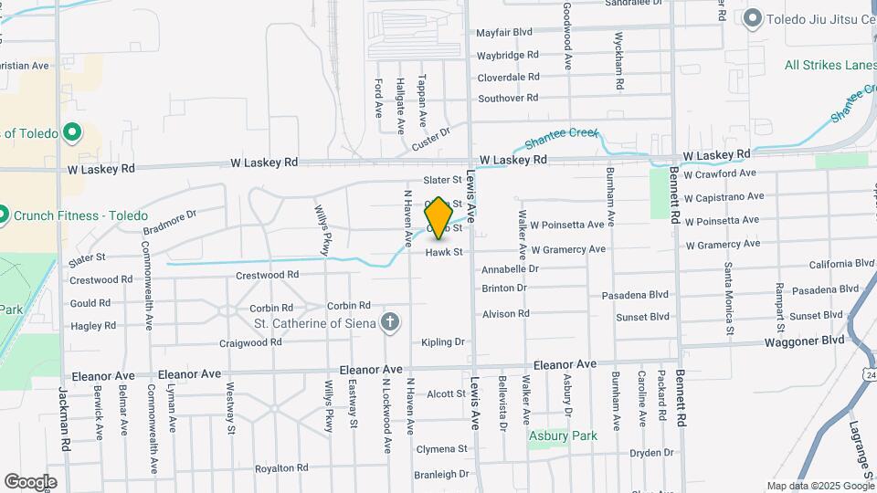 1044 Hawk St Map and Location Details