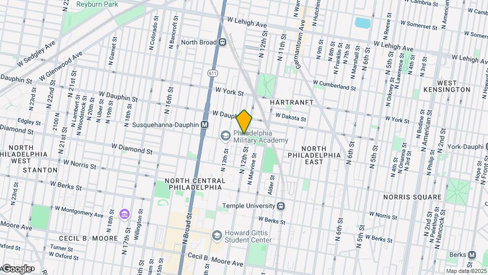 2212 N 12th St Map and Location Details