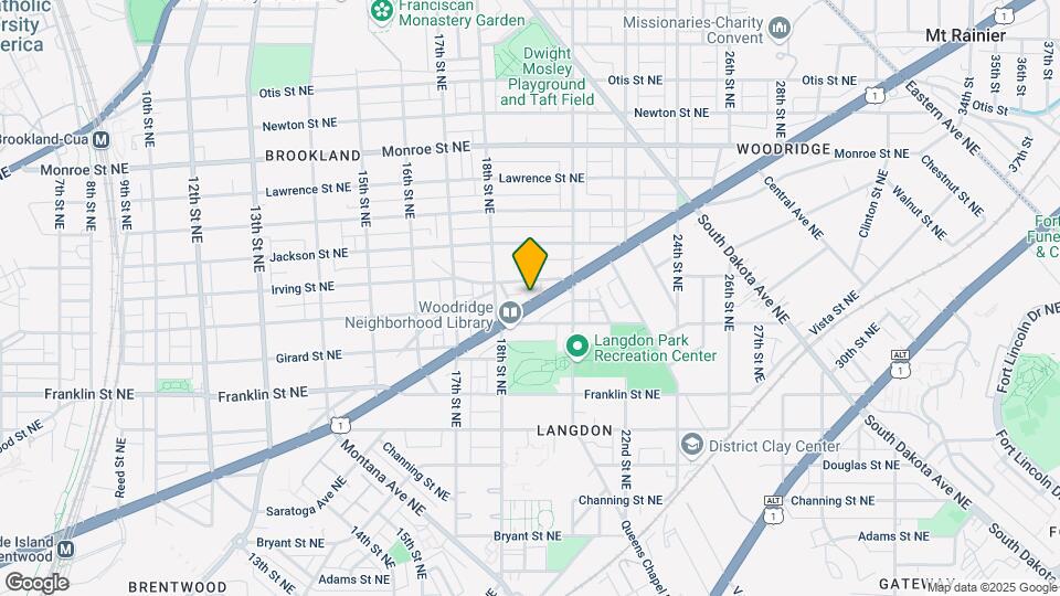 1818 Rhode Island Ave NE Map and Location Details