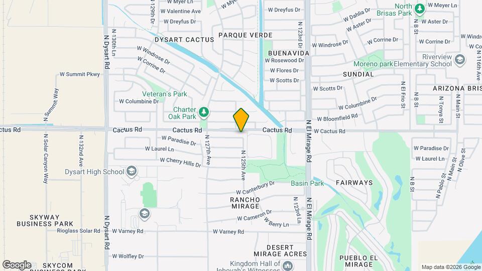 12506 W Shaw Butte Dr Map and Location Details