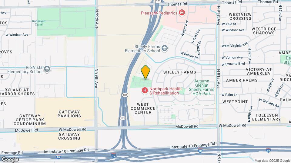 9518 W Monte Vista Rd Map and Location Details
