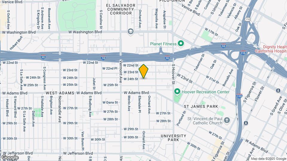 1268 W 24th St Mapa y Detalles de la Ubicación