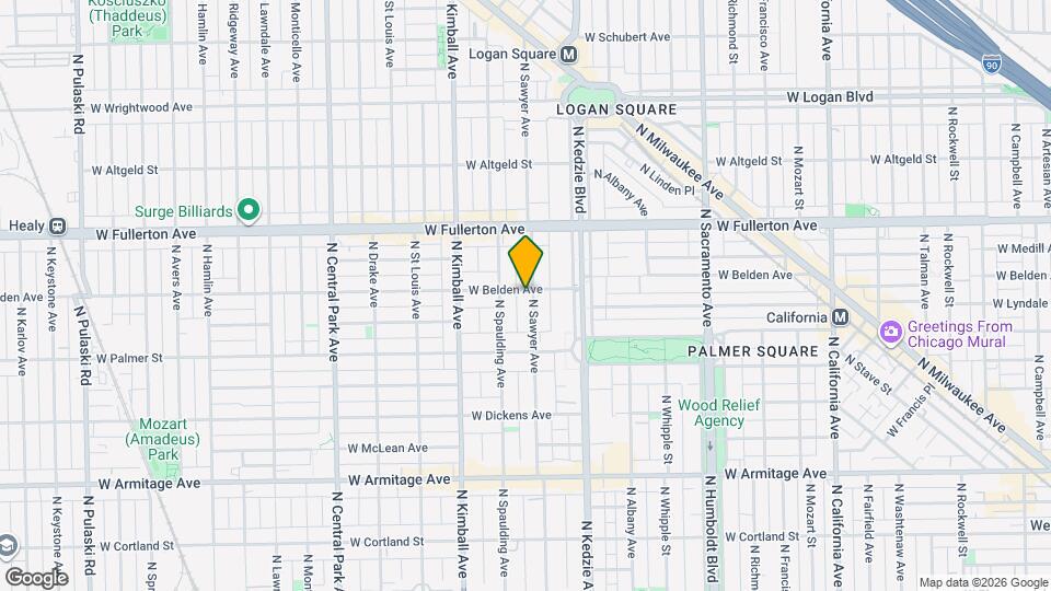 2254 N Sawyer Ave Map and Location Details