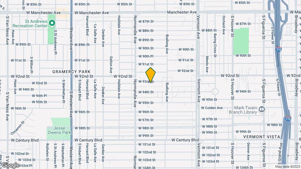 1246 W 93rd St Mapa y Detalles de la Ubicación