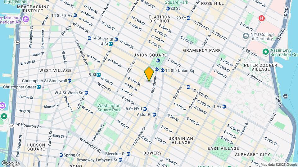 44 E 12th St Mapa y Detalles de la Ubicación