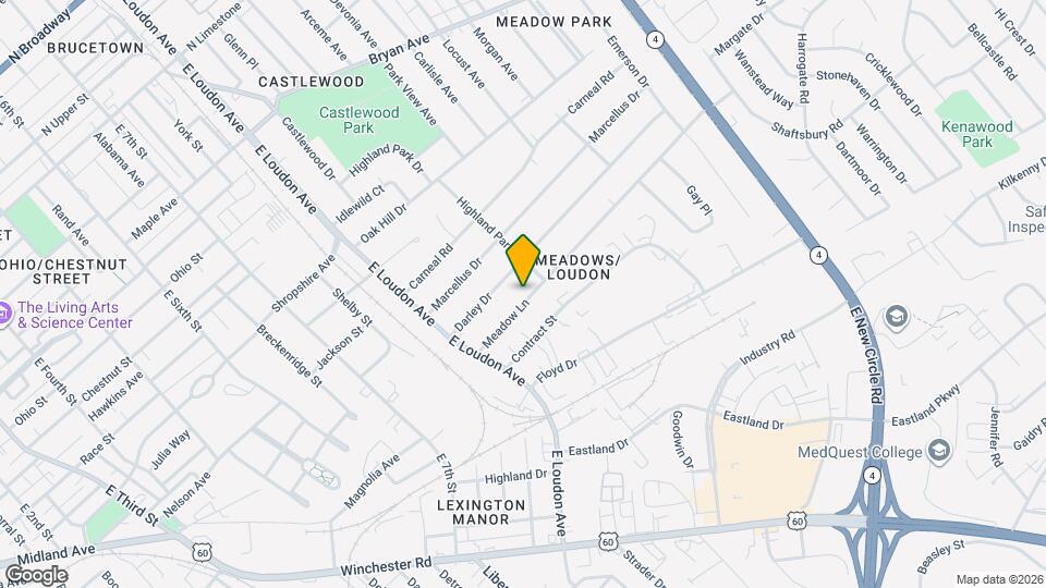 861 Meadow Ln Map and Location Details