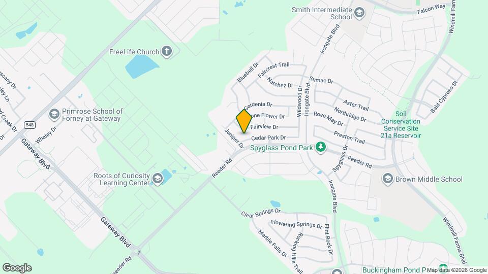 2150 Cedar Park Dr Mapa y Detalles de la Ubicación