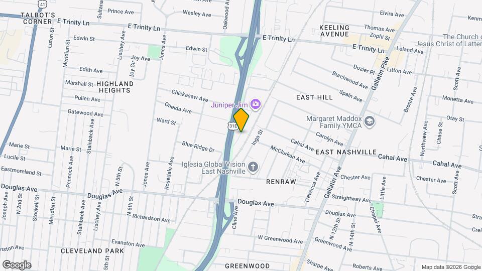 1515 Jewel St Map and Location Details