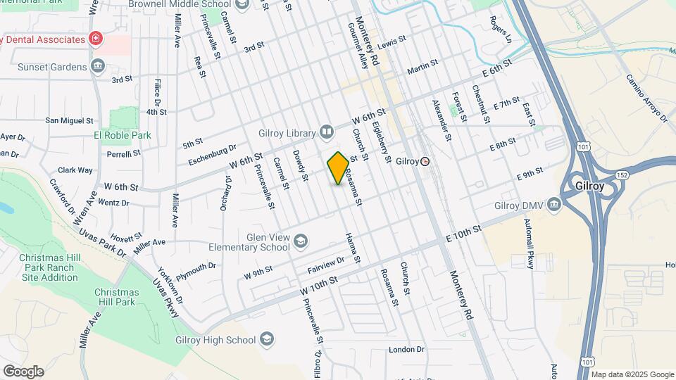 7240 Hanna St Map and Location Details