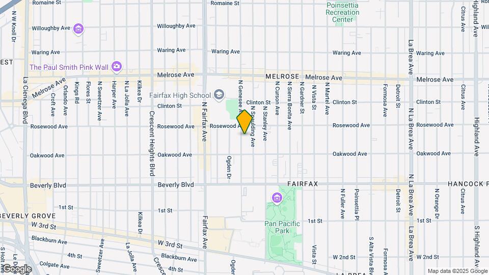 442 N Genesee Ave Mapa y Detalles de la Ubicación