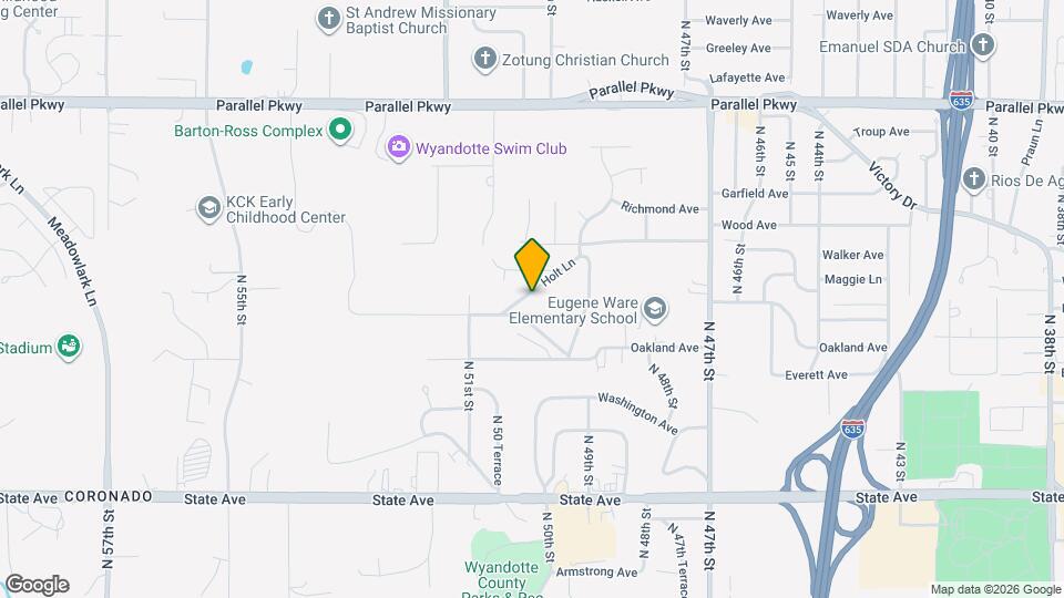 1625 Holt Ln Map and Location Details