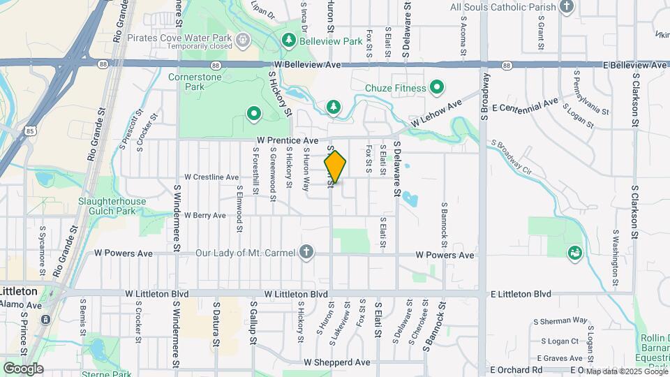 5418 S Huron St Map and Location Details