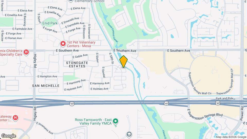 1342 S Salem Mapa y Detalles de la Ubicación