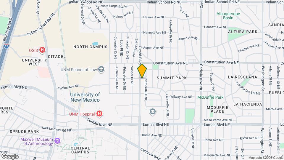 1036 Girard Blvd NE Map and Location Details