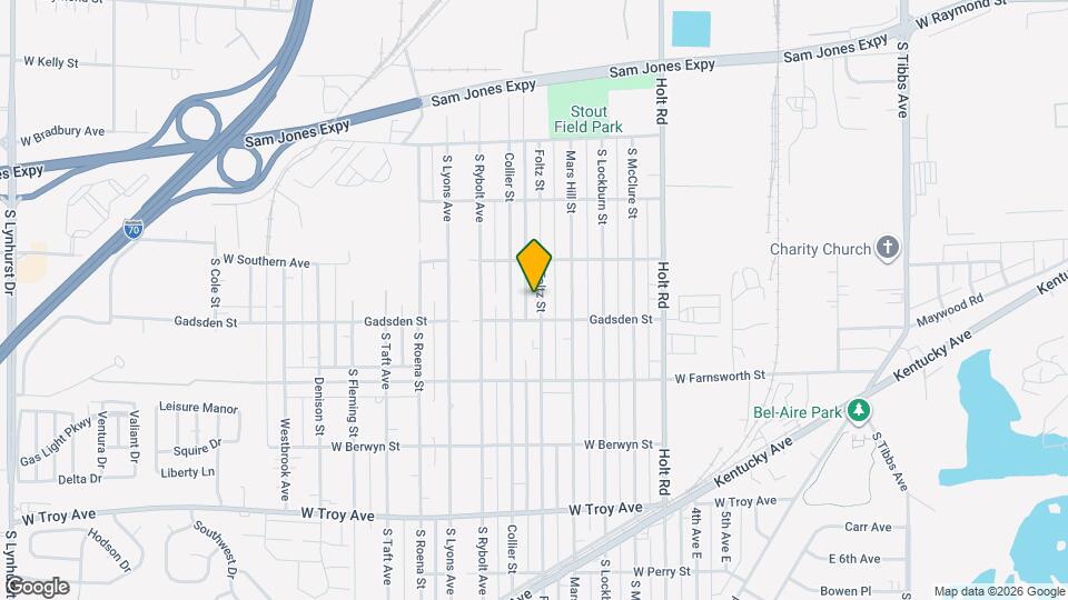 2644 Foltz St Map and Location Details