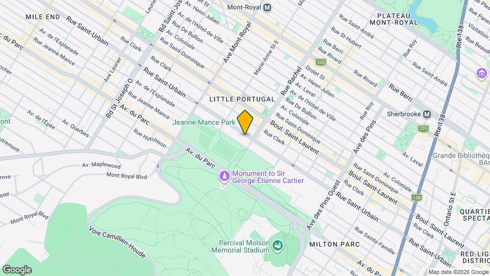 4234 Saint-Urbain Rue Map and Location Details