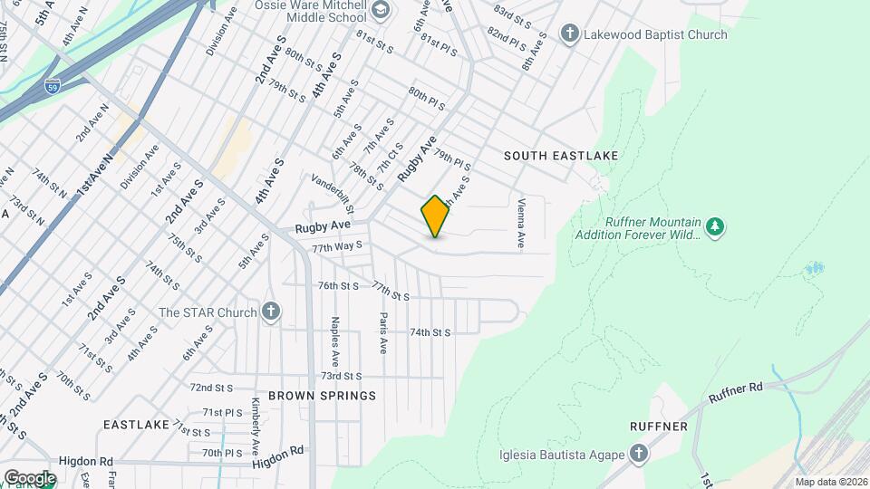 805 Vanderbilt St Map and Location Details