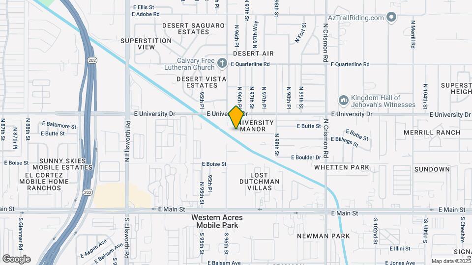 9615 E Butte St Map and Location Details