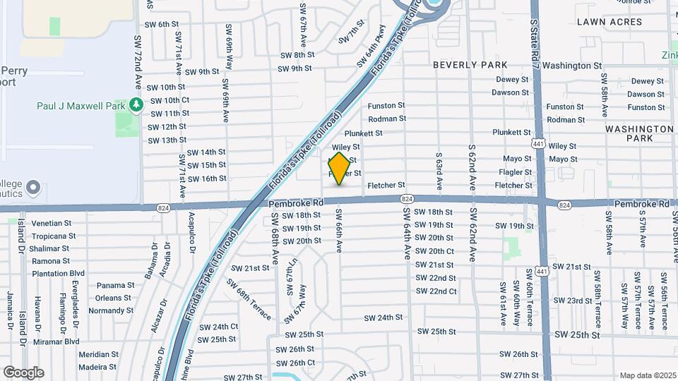 6528 Fletcher St Map and Location Details