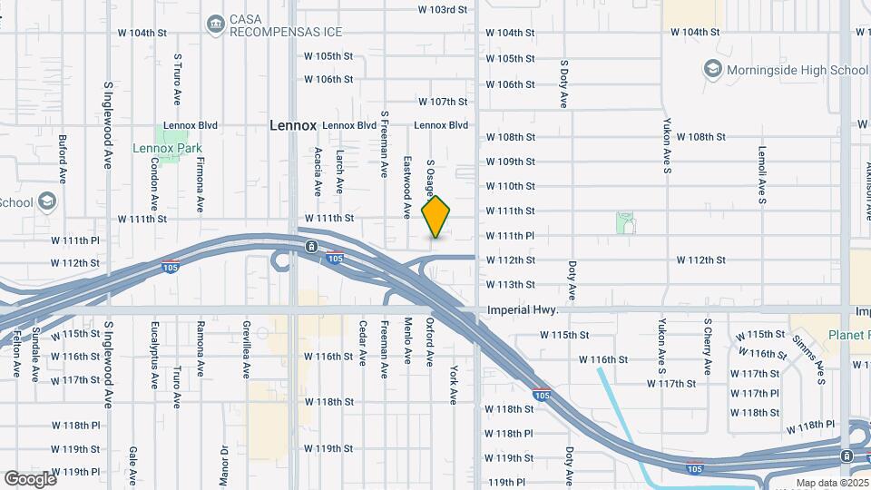 11132 S Osage Ave Map and Location Details