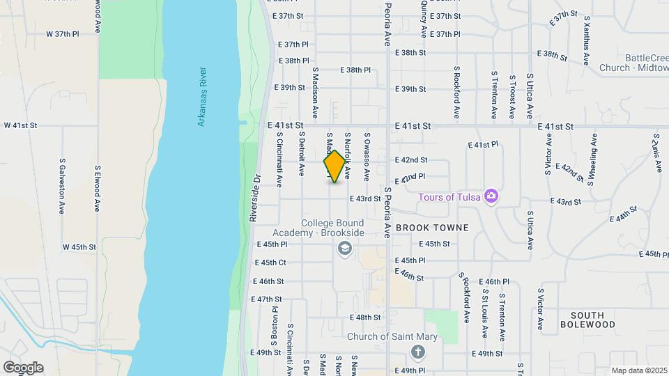 4235 S Madison Pl Map and Location Details