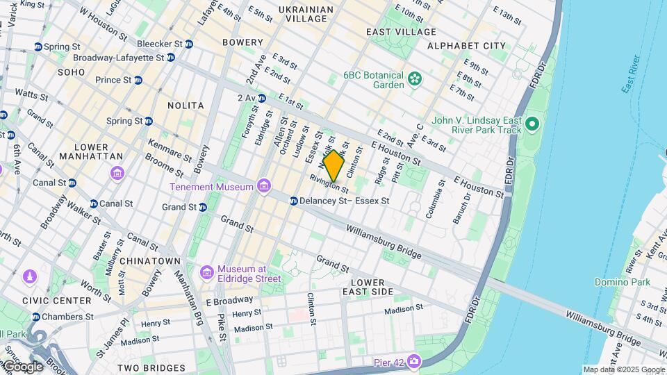 153 Rivington St Map and Location Details