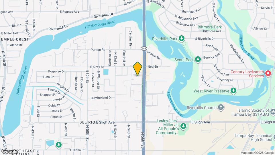 7601 Abbey Ln Map and Location Details