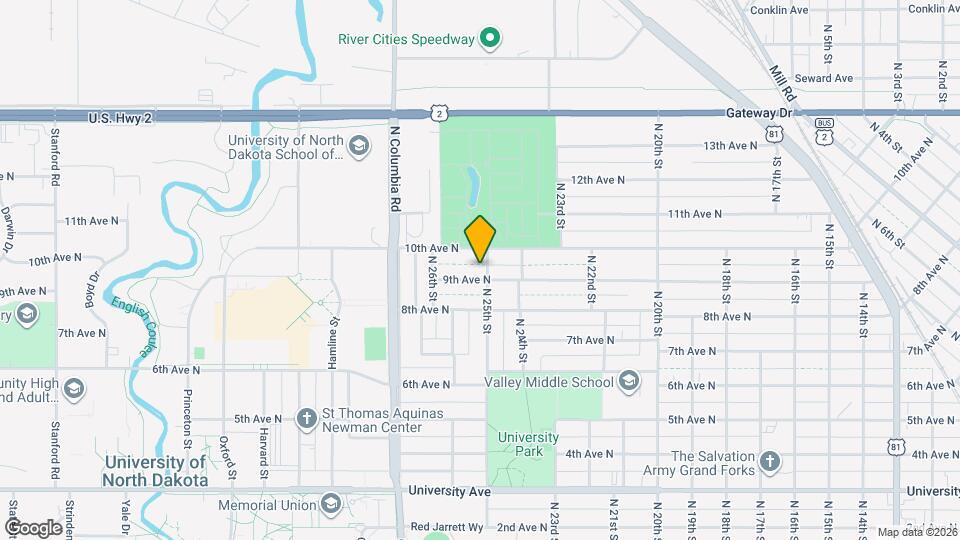 905 N 25th St Map and Location Details