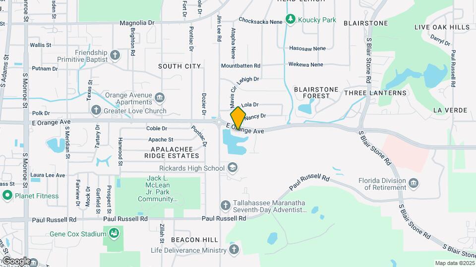1261 E Orange Ave Mapa y Detalles de la Ubicación