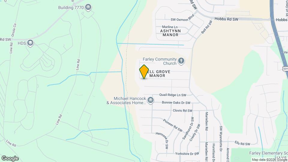 2461 Belltown Dr SW Map and Location Details