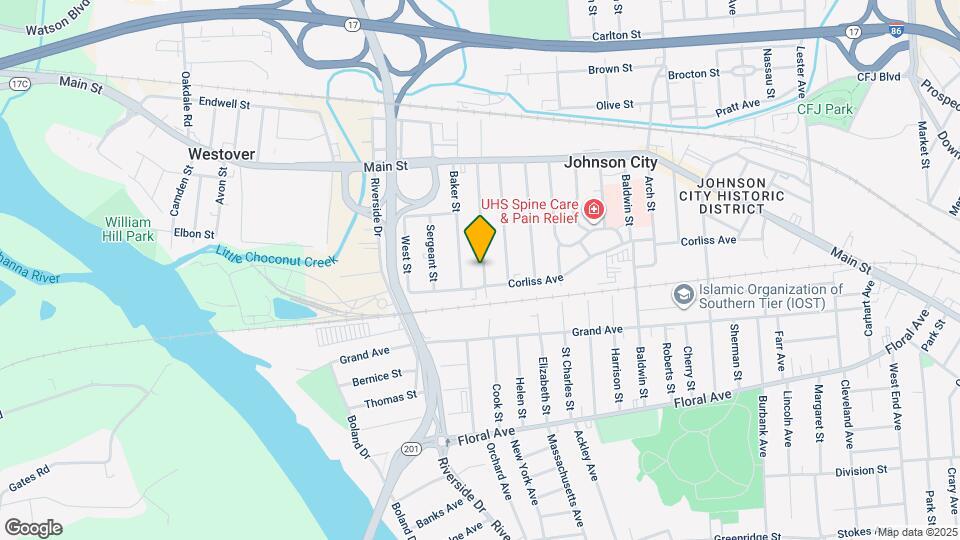 96 Crocker Ave Map and Location Details