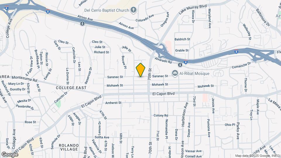 6943 Saranac St Map and Location Details