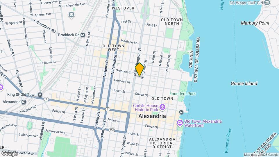 420 N St Asaph St Map and Location Details