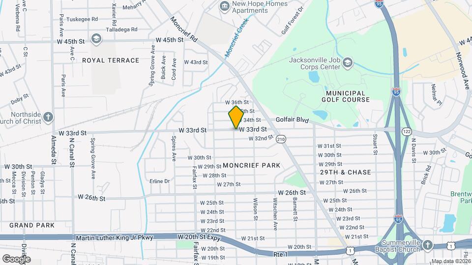 1598 W 33rd St Map and Location Details