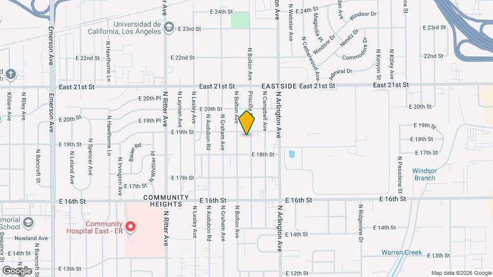 1850 Priscilla Ave Map and Location Details