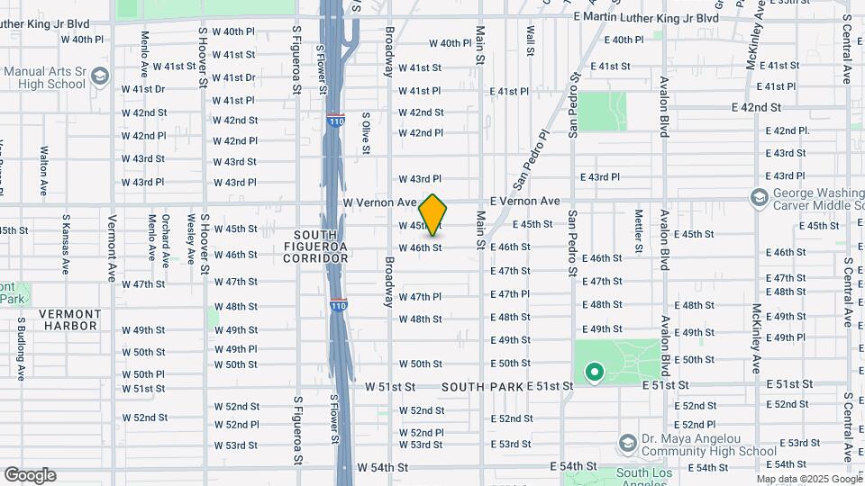 203 W 46th St Mapa y Detalles de la Ubicación
