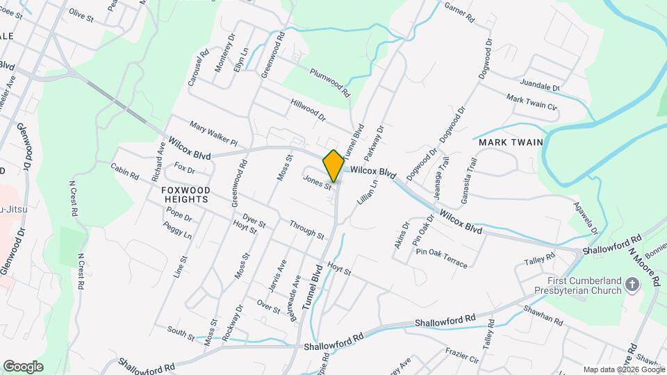 1417 Tunnel Blvd Map and Location Details