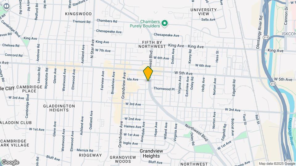 1425 Northwest Blvd Map and Location Details
