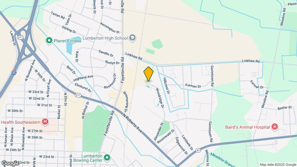 1101 Woodridge Dr Map and Location Details