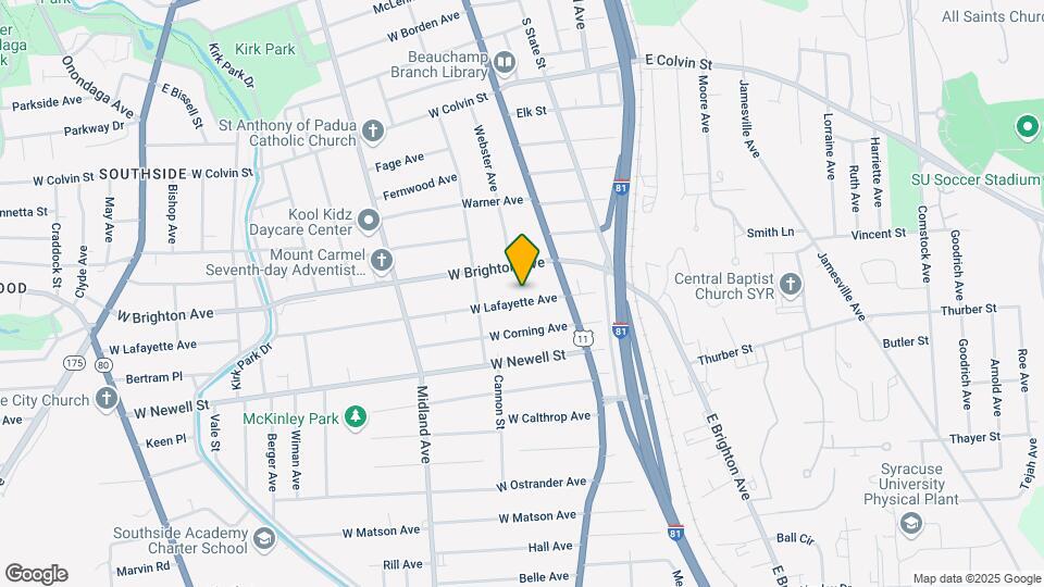 148 W Lafayette Ave Map and Location Details