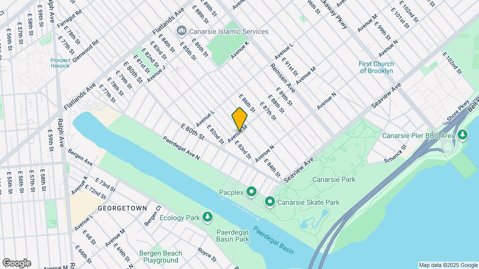 1302 E 84th St Map and Location Details