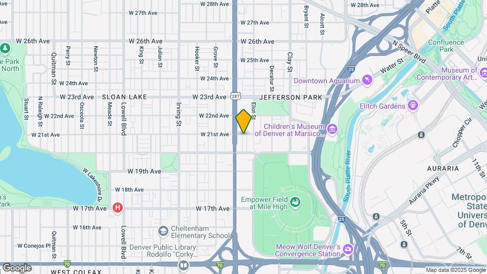 2922 W 21st Ave Map and Location Details