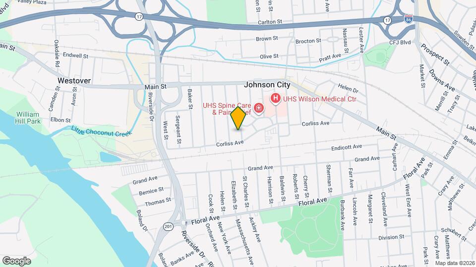 100 St Charles St Map and Location Details