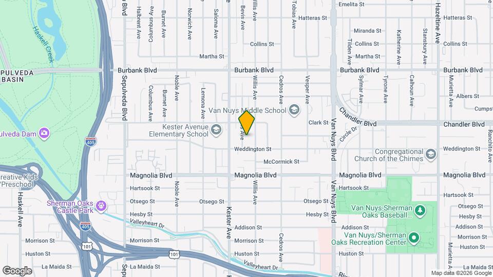 5320 Bevis Ave Mapa y Detalles de la Ubicación