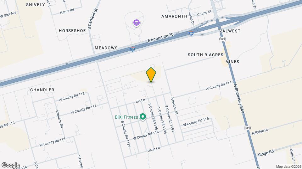 2606 S County Rd Map and Location Details