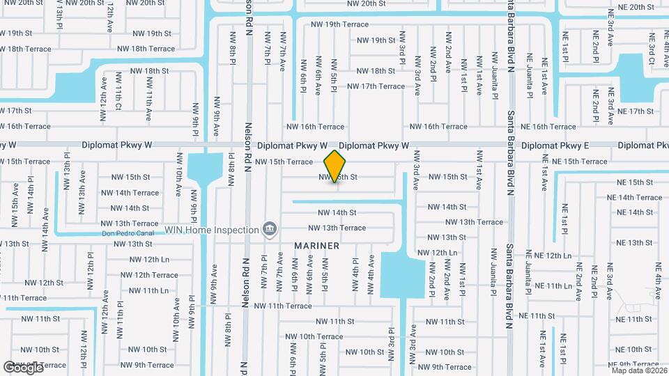 521 NW 14th Terrace Map and Location Details