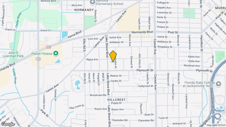 1160 Comanche St Map and Location Details