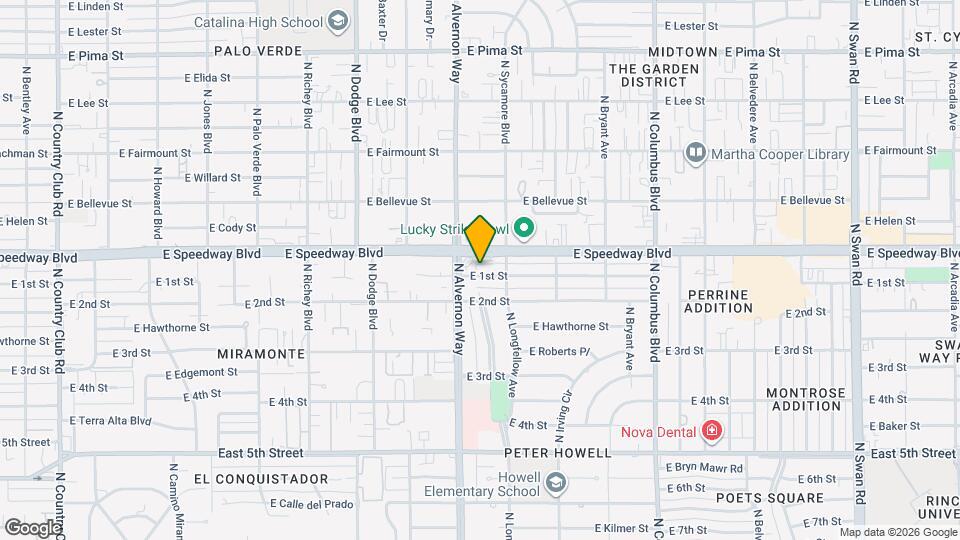 3925 E 1st St Map and Location Details