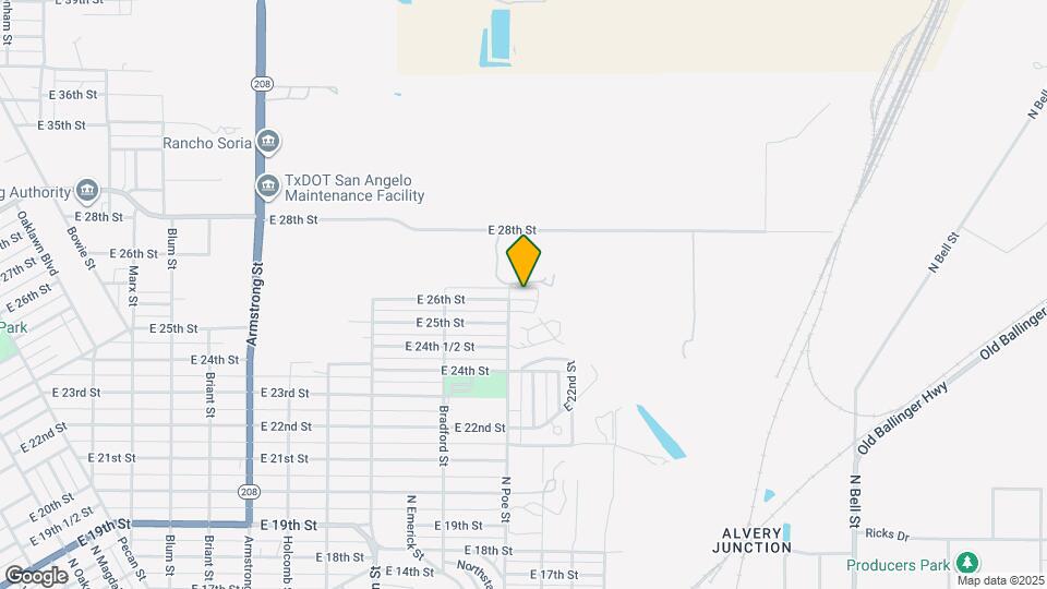 1310 E 26th St Map and Location Details